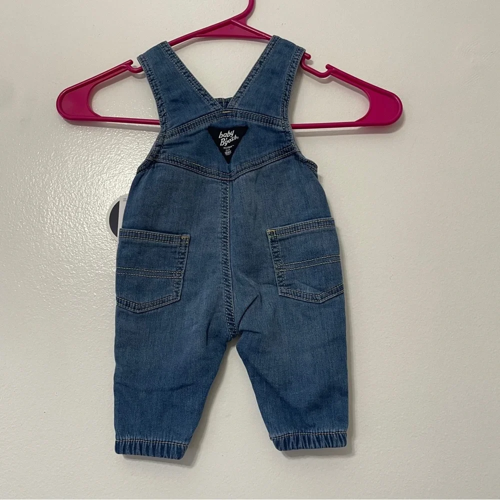 NWT Oshkosh B’Gosh Baby Knit-Like Denim Overalls | Size: 3 Months